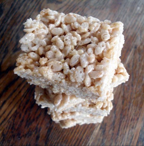salted brown butter crispy treats