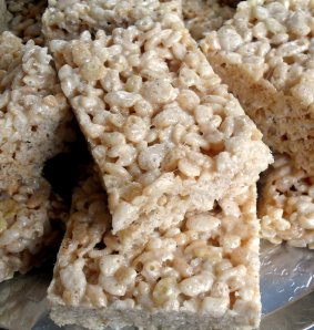 salted brown butter crispy treats