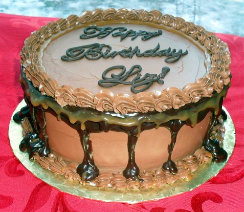 Rich Chocolate and Caramel Cake