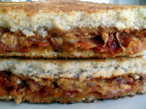 barbecue bacon grilled cheese