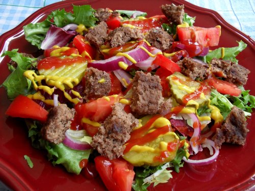 hamburger salad 7-21-10