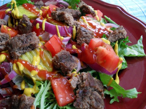 hamburger salad 7-21-10