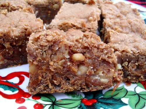 caramel walnut brownies