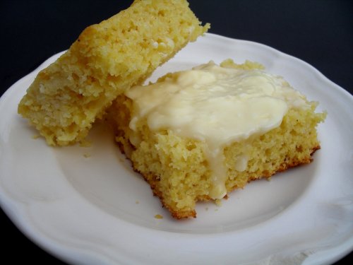 homestead cornbread with REAL butter