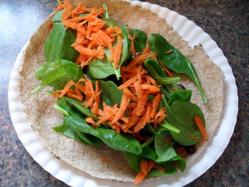 muhammara wrap