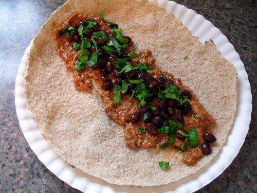 muhammara wrap
