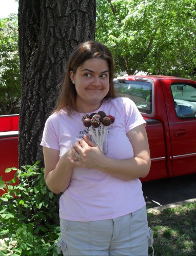 hugging vegan cake pops