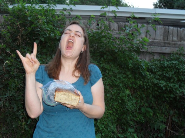 rockin out with banana bread :)