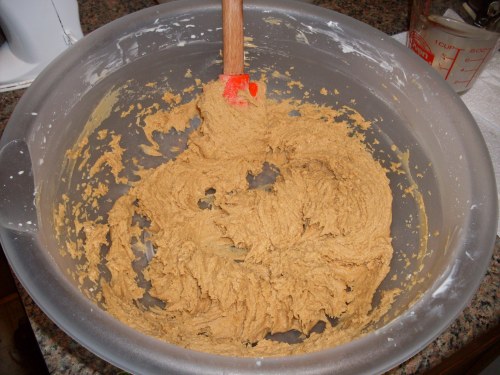 peanut butter filling in progress