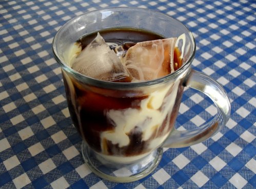 iced coffee with sweetened condensed milk