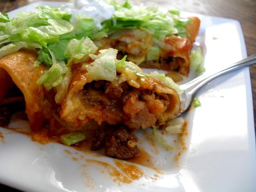 beef & cheese enchiladas 7-29-11