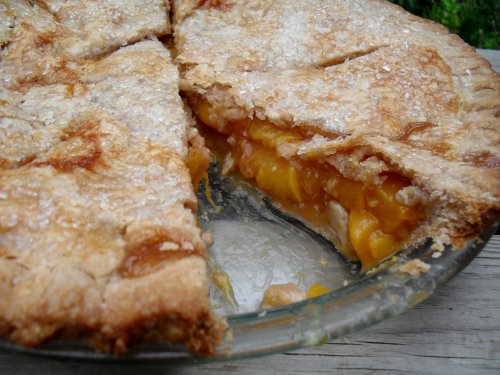 brown sugar peach pie 7-29-11