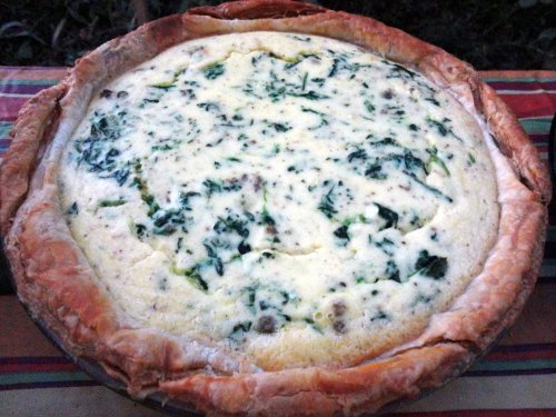 spinach ricotta quiche