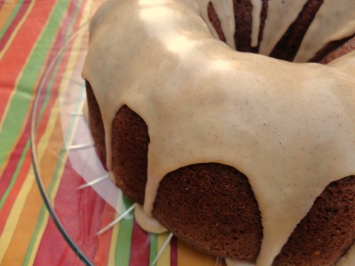 Wacky Pumpkin Spice Cake - no milk, butter or eggs!