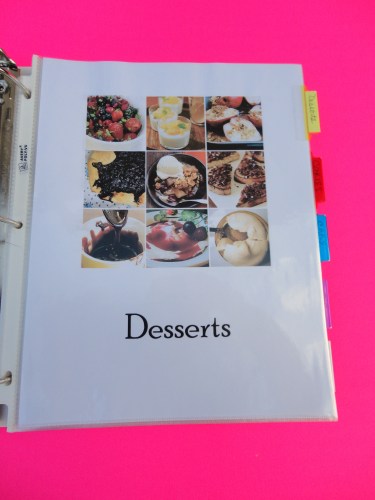 desserts title page