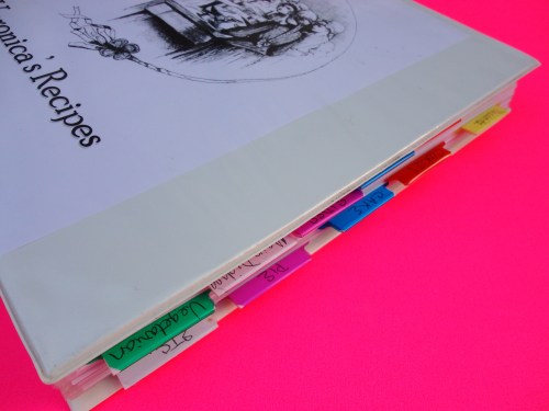 recipe binder