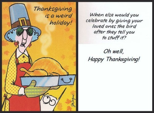 Maxine thanksgiving card