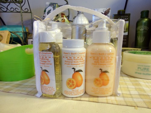 kumquat bath set