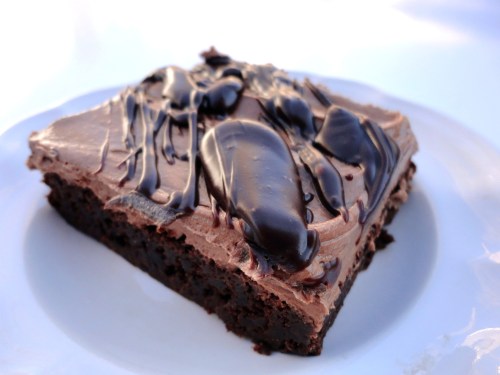 mocha frosted kahlua brownie