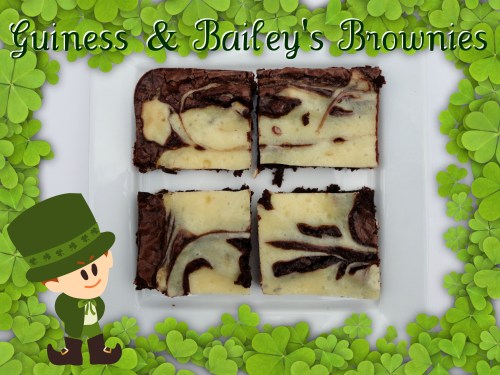 guiness & baileys's brownies