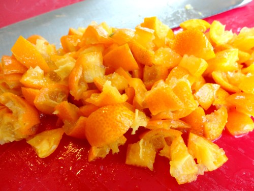 chopped kumquats
