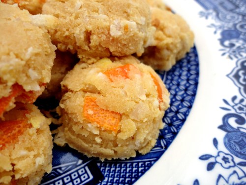 kumquat and coconut cookies