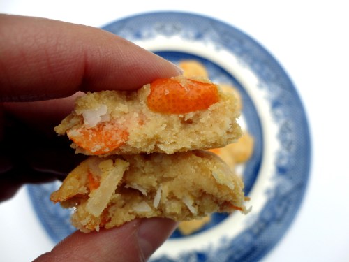 kumquat & coconut cookies