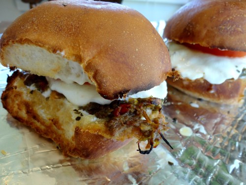 Italian roast beef sandwich