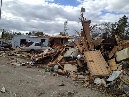pinaire mobile home park tornado damage in Wichita