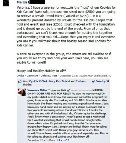 Marcia reveals a bonus