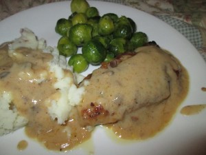 good pork chops, bad photo